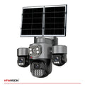 6MP Triple-Lens 4G Solar Security Camera AOV with 14W Solar Panel & Full-Color Night Vision