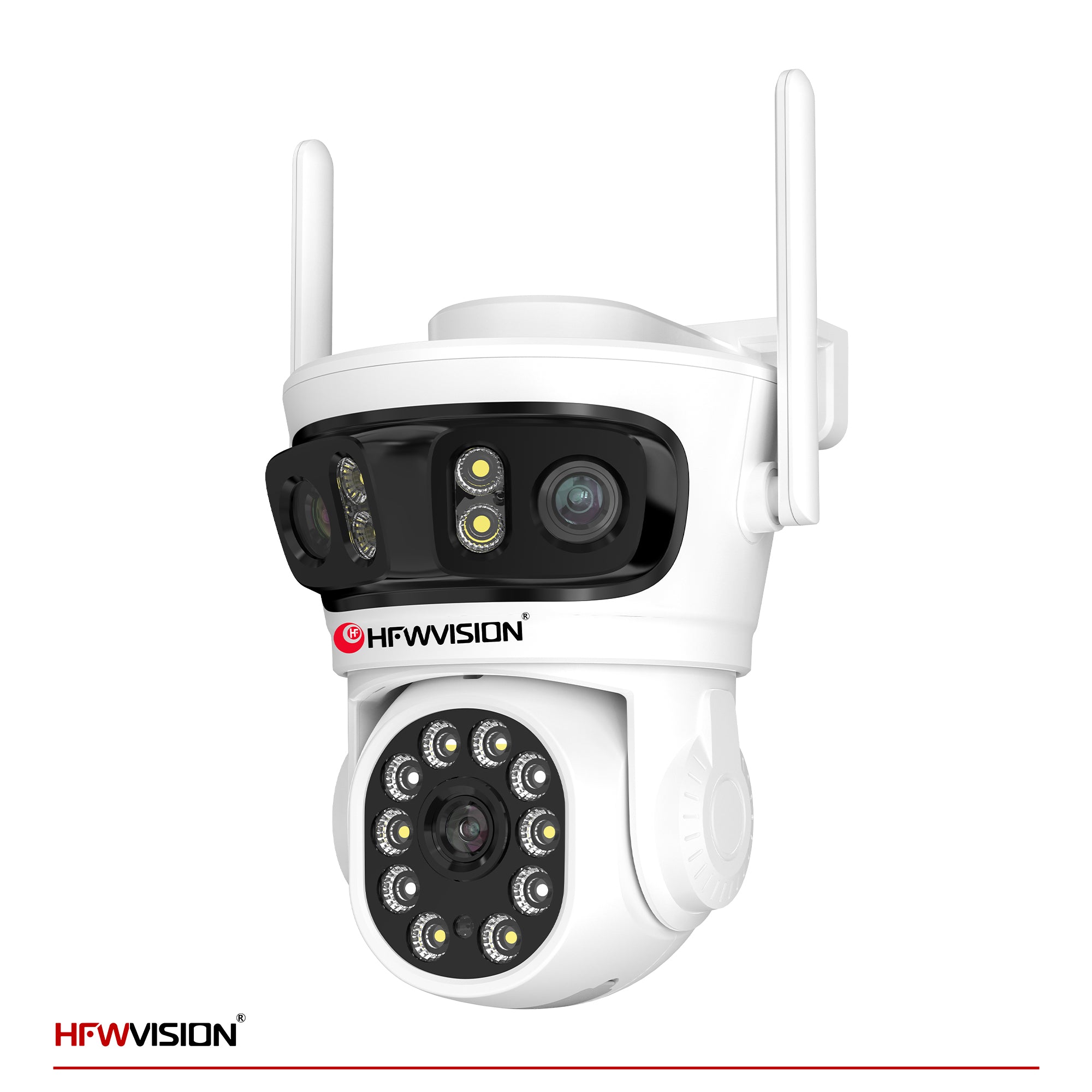 9MP Triple-Lens WiFi PTZ Security Camera — 360° Pan/Tilt, AI Human Tracking, Full-Color Night Vision