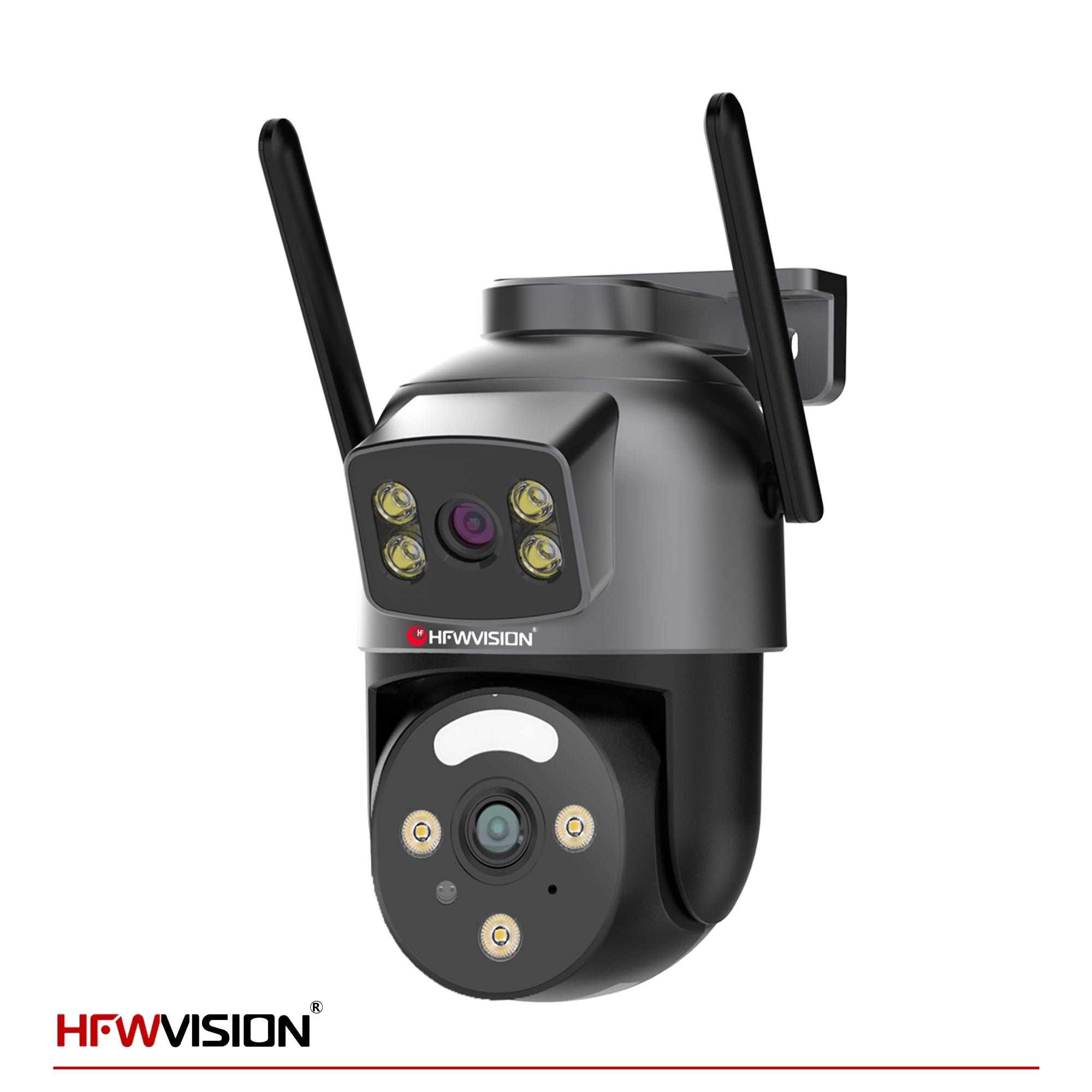 6MP Dual-Lens WiFi PTZ Camera — 355° Pan/Tilt, IP66 Waterproof, AI Human Detection
