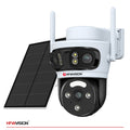 9MP Triple-Lens 4G LTE Solar Security Camera PTZ with 7W Solar Panel