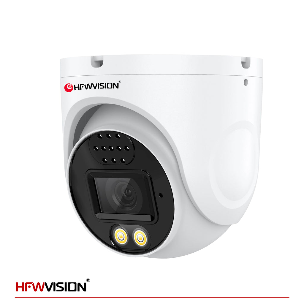 5MP Starlight Metal Dome POE Camera - Full Color Night Vision, Two-Way Audio