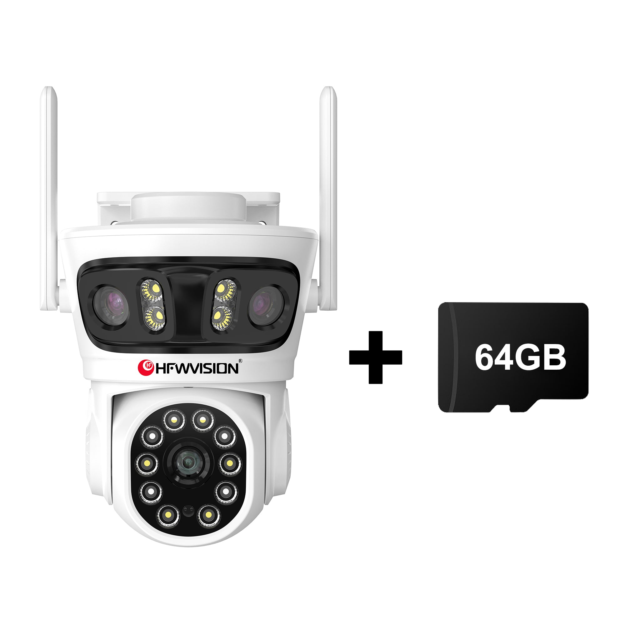 9MP Triple-Lens WiFi PTZ Security Camera — 360° Pan/Tilt, AI Human Tracking, Full-Color Night Vision