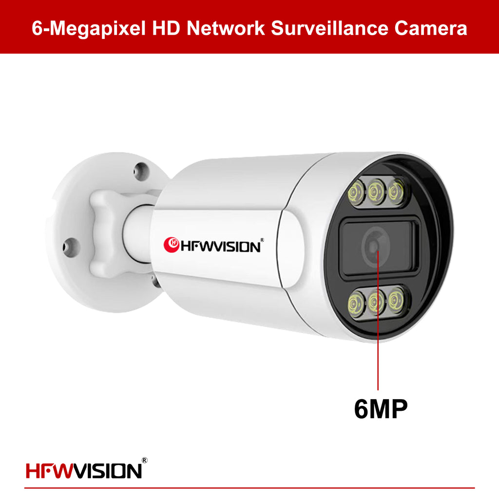 8MP Starlight Bullet POE Camera (NSW656) - Full Color Night Vision, Two-Way Audio