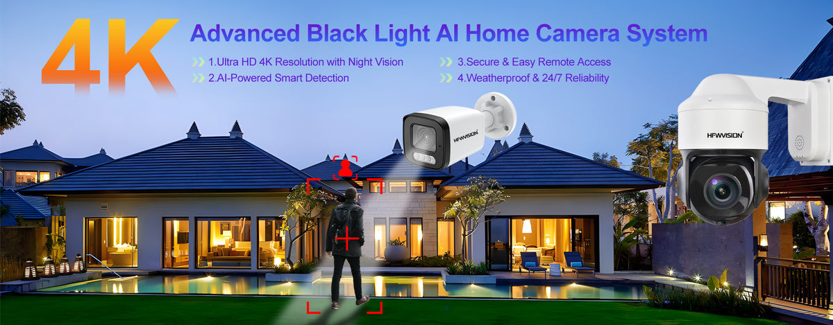 Advanced Black Light Al Home Camera System
