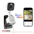HFWVISION 2K 3MP dual-lens WiFi window security camera with dual-view monitoring
