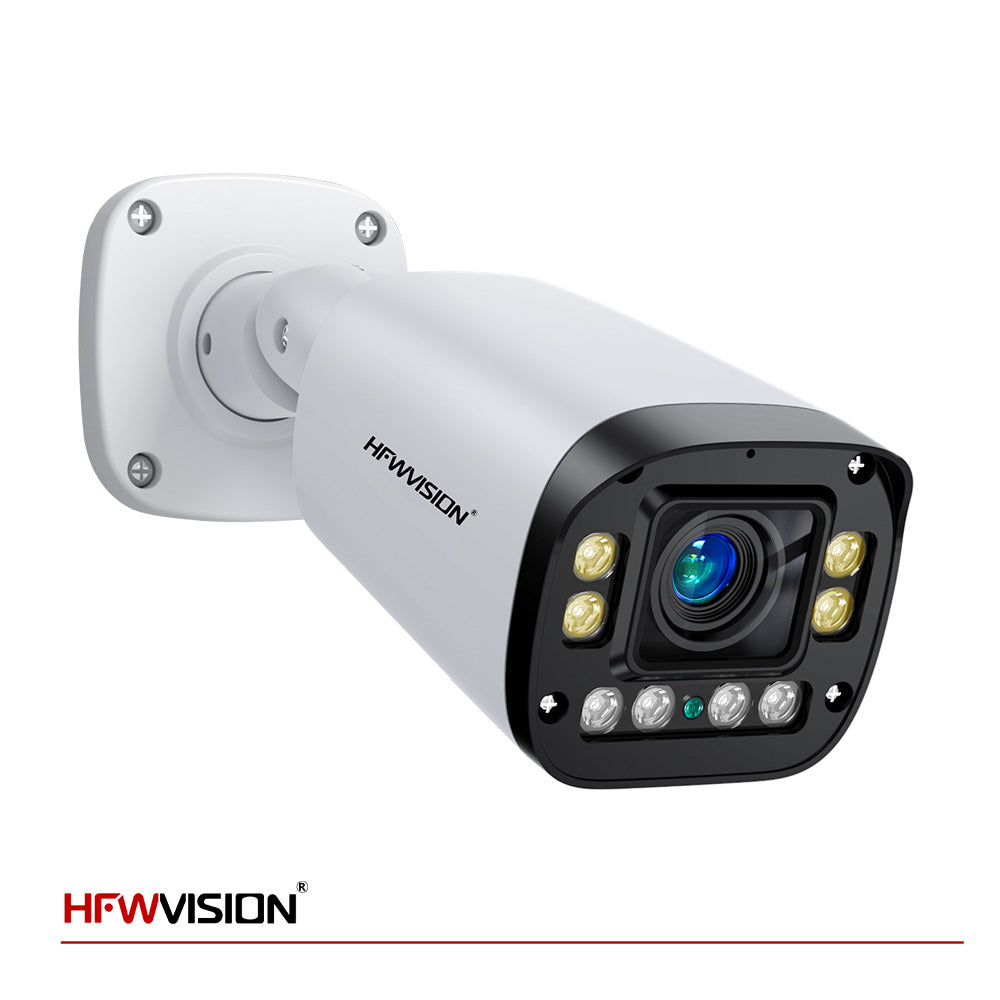 HFWVISION HF-NSWAF719  4K 8MP PoE Bullet Camera with 4X Optical Zoom Auto-Focus